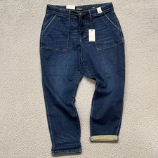 Judy Blue Jeans Womens 20W Blue High Waisted Jogger Tapered Leg Hipster