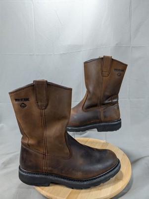 Wolverine Boots Brown Leather   Wellington Size 8.5 Men's 