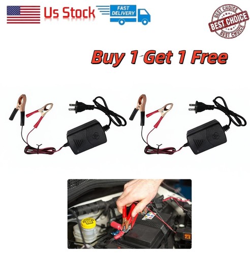 12V Car Battery Charger Maintainer Trickle RV for Motorcycle Truck ATV Auto