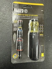 Klein Tools 32900R 7-In-1 Impact Flip Socket Set With Handle NEW+FREE SHIPPING!