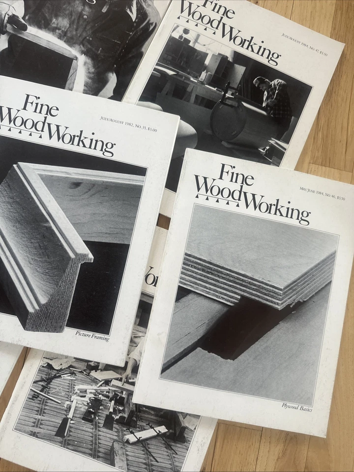 Vintage Fine Woodworking Magazine Lot (10 Issues)  – Woodworking Collector’s Set Foto 3 de 4