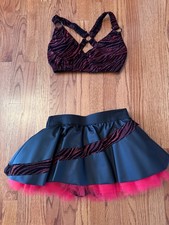 two piece jazz dance costume, size medium