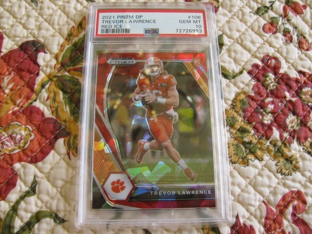Trevor Lawrence Panini Prizm Draft Picks #106 Red Ice