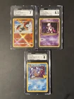 Radiant Charizard CGC 7 Dark Gyarados CGC 8 Mewtwo CGC 8.5 Pokemon TCG
