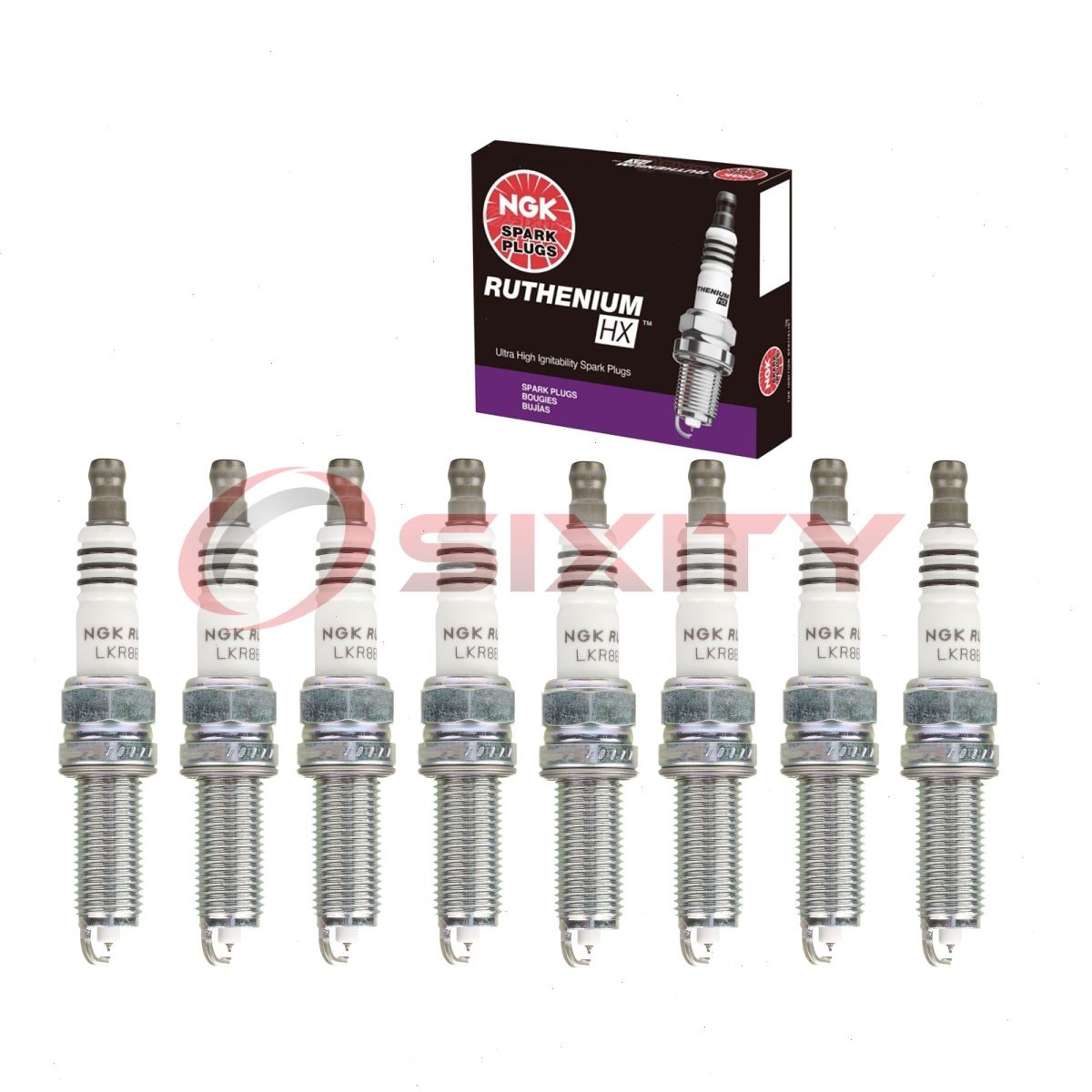8 pcs NGK Ruthenium HX Spark Plugs for 2008-2013 BMW M3 4.0L V8 - Engine Kit ez