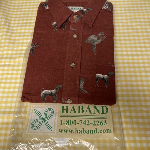 Vintage Haband Flannel Pheasant/ Bird Dog Shirt Size Medium New - Picture 3 of 6