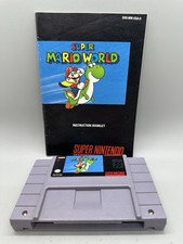 Super Mario World Super Nintendo, 1991 Authentic SNES With Manual Tested