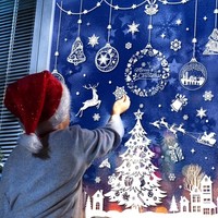 Fensterbilder Weihnachten 244 StüCk Selbstklebend Wiederverwendbar Fensterdeko