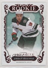 2018-19 Upper Deck Artifacts Rookies Ruby 43/399 Jordan Greenway #168 a3q