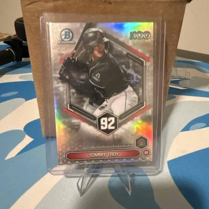 Topps 2025 Bowman Chrome Bowman Top 100 Tommy Troy #BTP-92 Diamondbacks