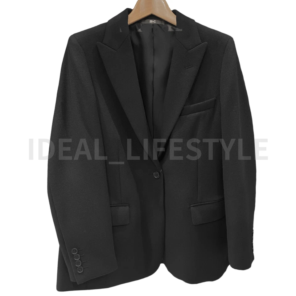 UNIQLO :C Tweed Tailored Jacket S-XXL Gray Black Dark Brown Women 479668 NWT - Image 4 of 4