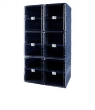 Improvements Collapsible Storage Cabinet with Doors Blue