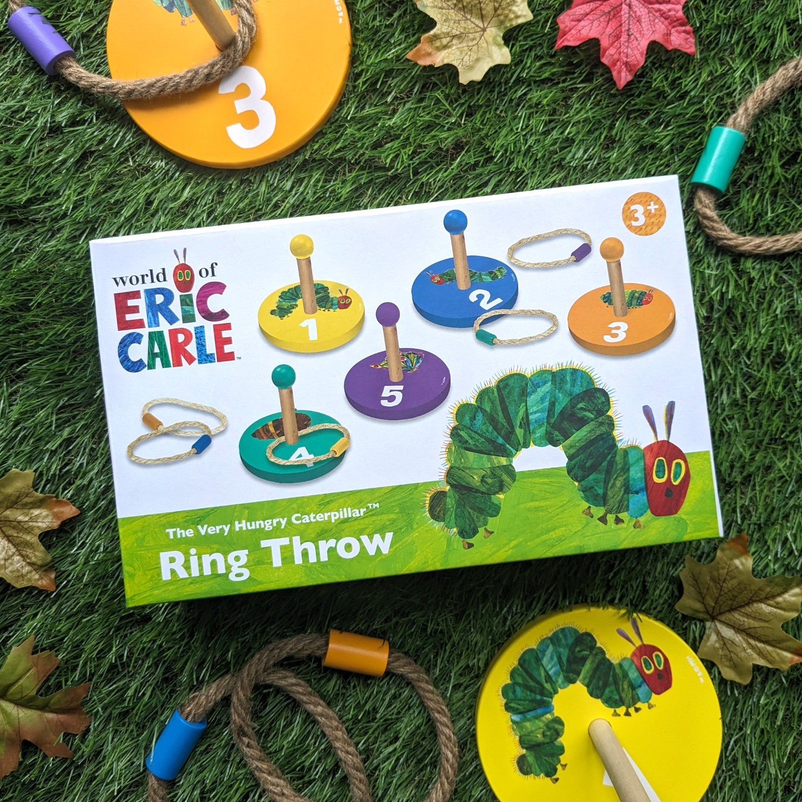 The Very Hungry Caterpillar Wooden Ring Toss Game Children’s Quoits Set