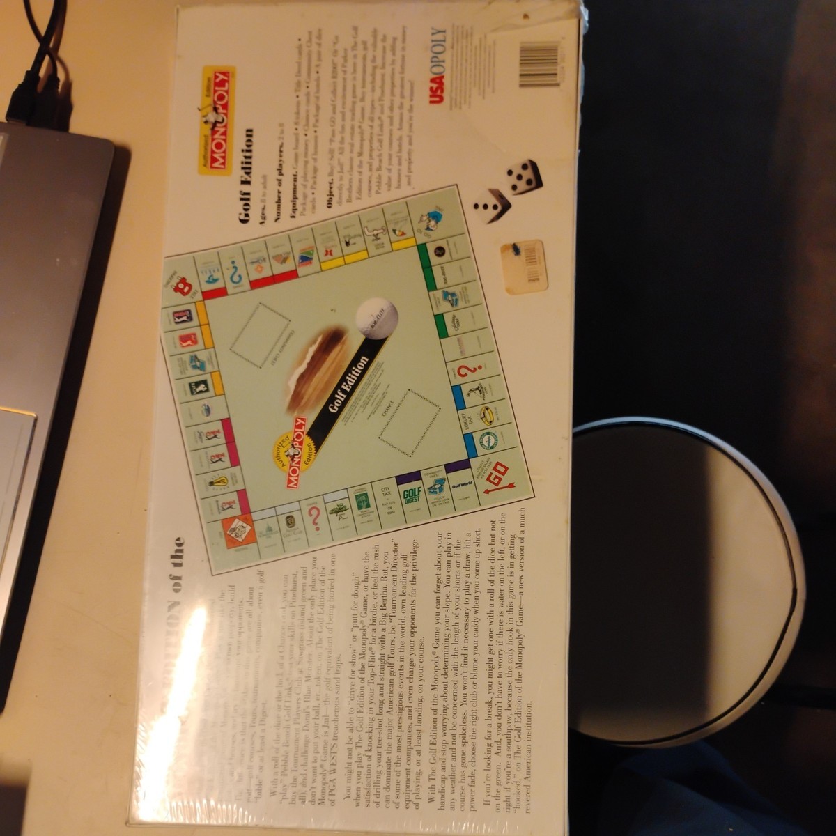 Monopoly Golf Edition Board Game by USAopoly 1996 Ages 8 2-8