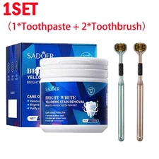 5x Teeth Whitening Powder Mineral Tooth Powder Remover Tooth Deep Cleaning US