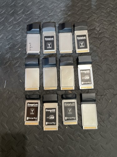 12x OrangeMicro PCMCIA CardBus Adapter Lot OrangeLink FireWire OrangeUSB USB 2.0