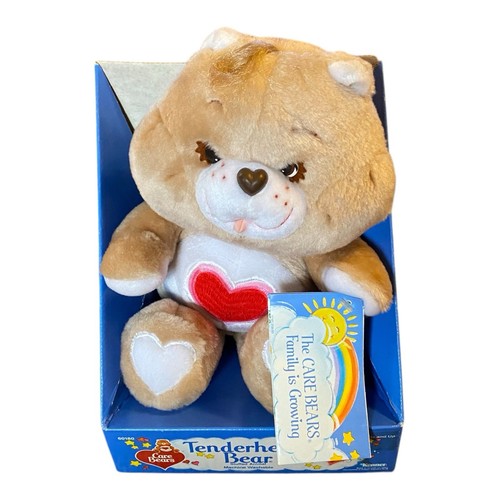 Vintage 1985 Care Bears Tenderheart Bear 13" Plush - New in Box w/ Tag - Picture 5 of 6