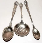Three Different ANTIQUE GORHAM .925 STERLING Silver Spoons