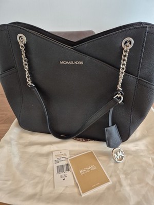 Michael KORS MK JET SET Travel LARGE TASCHE SHOULDER TOTE  Black NEU