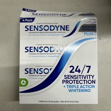 Sensodyne Advanced Whitening Toothpaste, 6.5 Ounce pack of 4