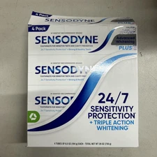 Sensodyne Advanced Whitening Toothpaste, 6.5 Ounce pack of 4