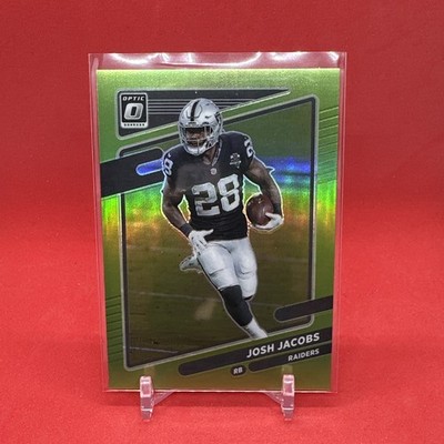 2021 Donruss Optic Lime Green SP /35 #42 Josh Jacobs Las Vegas Raiders 