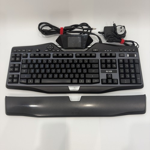 Logitech G19 Y-U0005 Gaming Computer Keyboard with Power Cord and AC Adapter