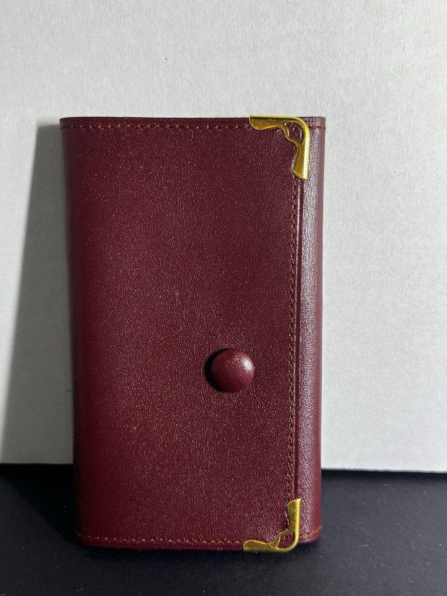 小物 Cartier Key Case Burgundy Leather New Cartier Must De Cartier Burgundy Leather 6-Ring Key Case | eBay