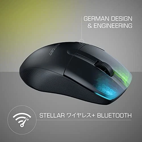 ROCCAT Kone Pro Air Wireless Gaming Mouse 2.4GHz/Bluetooth Black Optical - Image 4 of 4