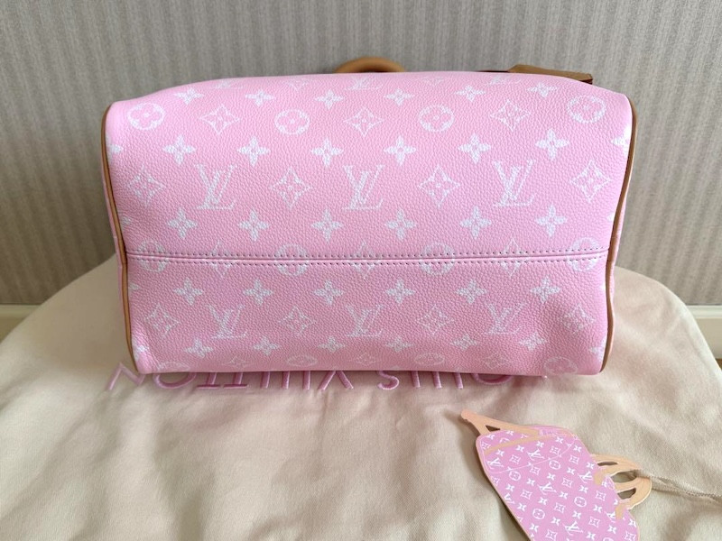 LOUIS VUITTON ピンク 手袋 Speedy P9 Bandoulière 30 Autres Cuirs Monogram - Luxury