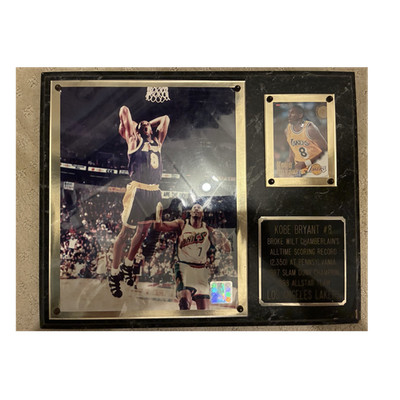 Kobe Bryant Los Angeles Lakers NBA Plaque 1997 Slam Dunk Champion 1998 All-Star