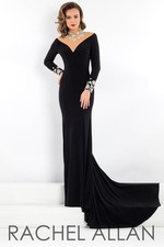 Prima Donna 5947 Black Stunning Pageant Gala Gown Dress sz 4 NWT SALE!