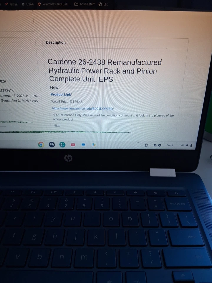 CARDONE POWER RACK Y PIÑÓN - #26-2438 Foto 2 de 2