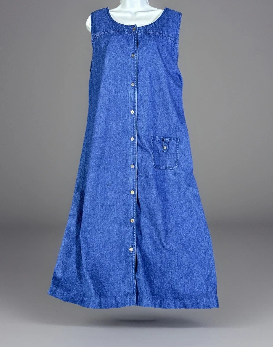 denim dress talbots Navy Cotton Asymmetric Midi Dress – self-portrait-US main image 0