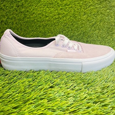 Vans Authentic 44 LX Mens Size 7.5 Pink White Athletic Skate Shoes Sneakers