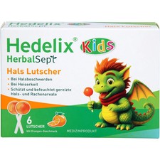 HEDELIX HerbalSept Hals Lutscher Kids 6 St PZN19927449
