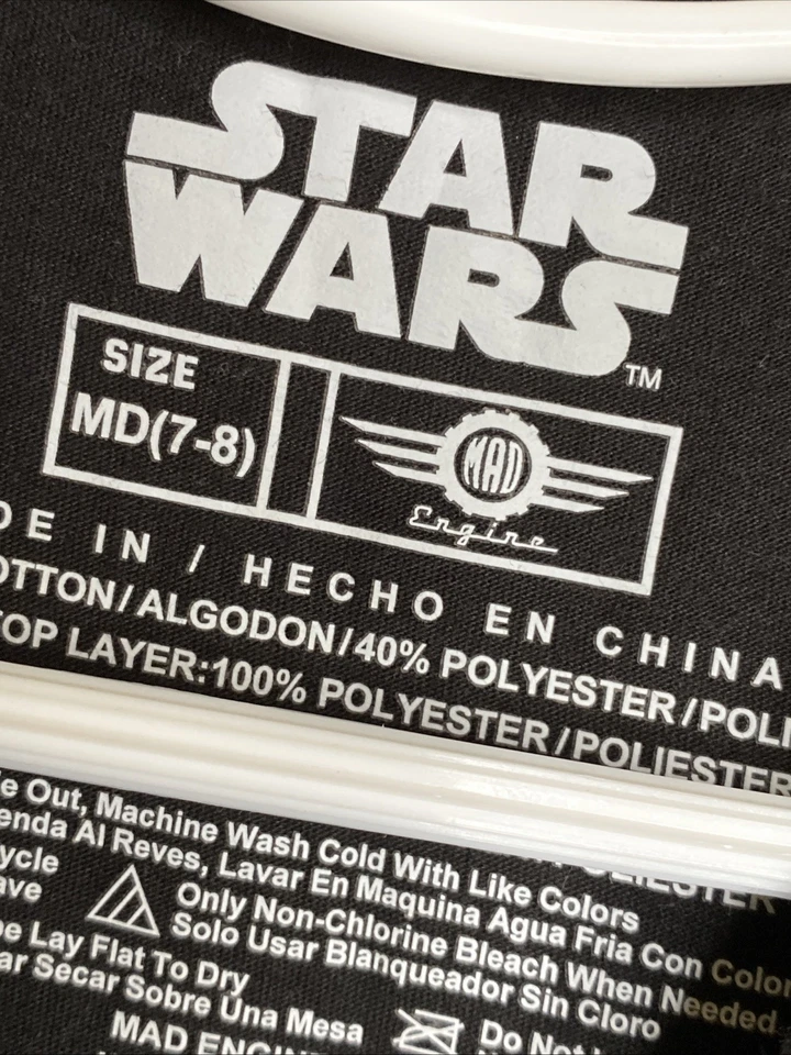 Vestido Mad Engine Star Wars Storm Trooper Negro Blanco Niñas Talla Mediana 7-8 Tul Foto 3 de 4