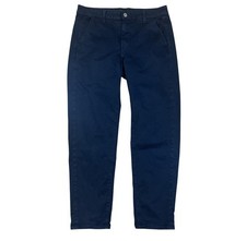 Veronica Beard Ayla High Rise Chino Womens 27/4 Navy Cotton Twill Classic Preppy