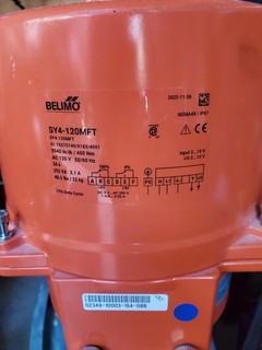 Belimo SY4 120MFT Motorized 12" Flanged Butterfly Mixing Valve Cast Iron 150 psi