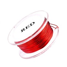 18 Gauge Non Tarnish Permanently Colored Wire. Red Colored. 7 Yard Spool