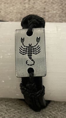 Scorpio Zodiac Bracelet Leather