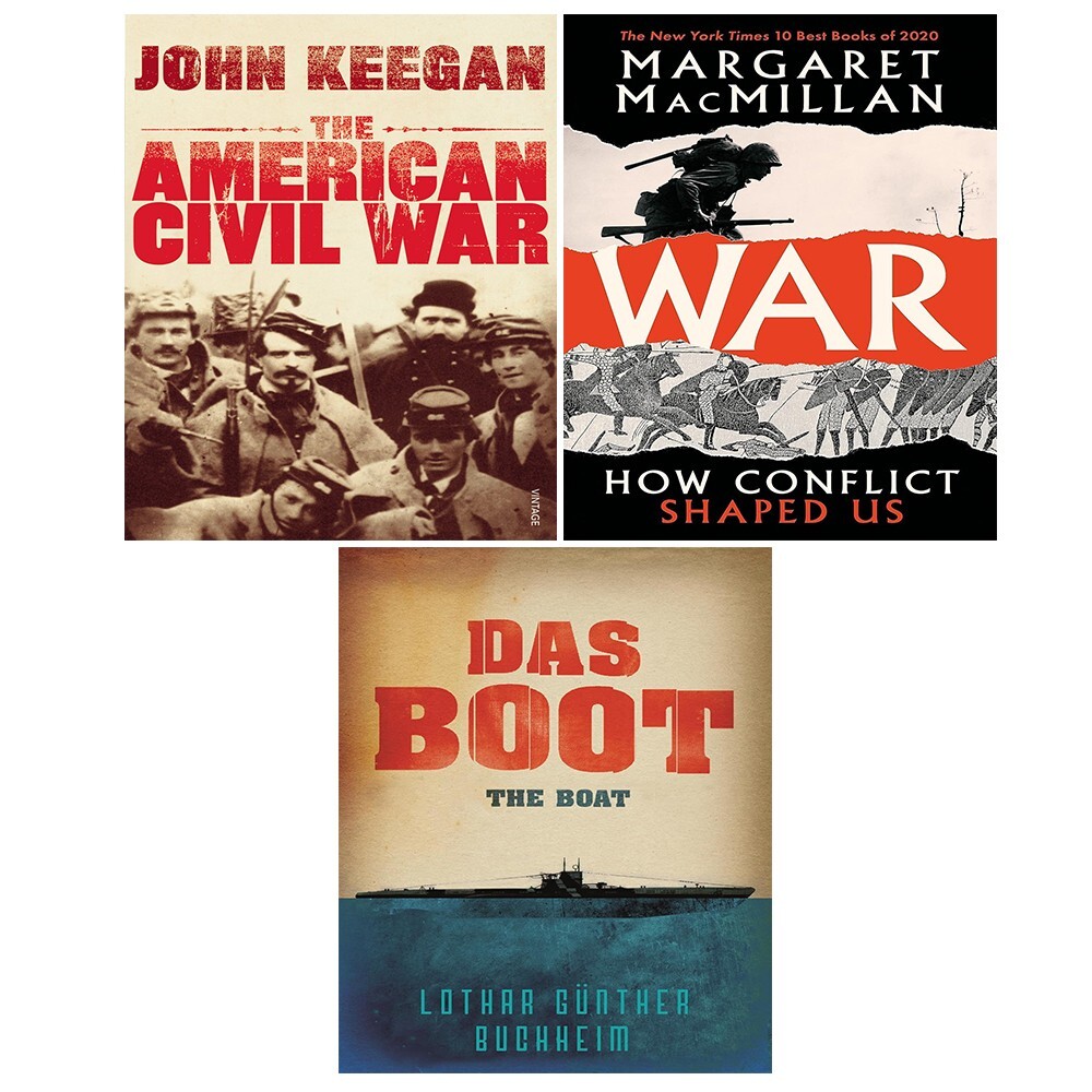 American Civil War, Das Boot Buchheim, War Professor Margaret 3 Books Set