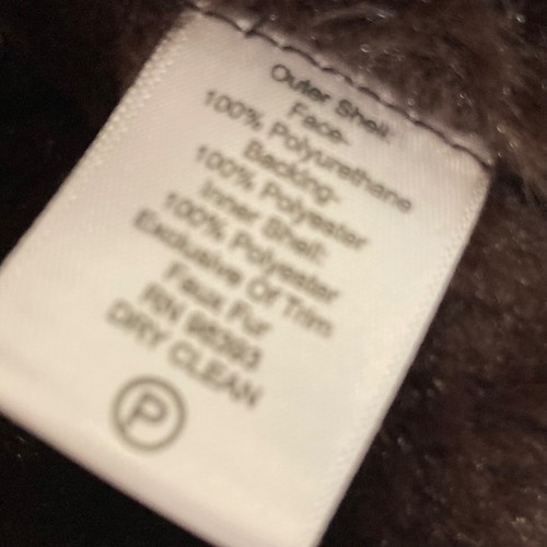LOGO Lori Goldstein Instant Chic Vest Womens XS Brown Faux Suede Shearling - Picture 6 of 7