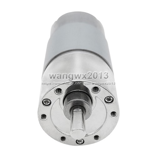 1 motor de engranaje de reducción de velocidad de par grande DC12V 24V 37GB555 con caja de engranajes de metal - Imagen 5 de 7