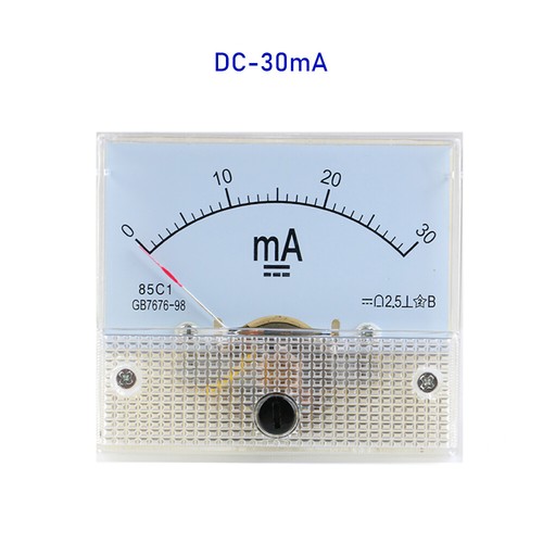 1-30A 1-500mA 50-500uA 5-300V DC-Amperemeter/Voltmeter Analog-Panel-Messgerät - Picture 21 of 40