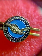 Pratt and Whitney Aircraft Engines vintage Tie clip