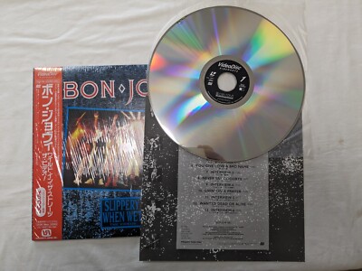 Bon Jovi Slippery When Wet The Videos Japan Laserdisc Music Obi