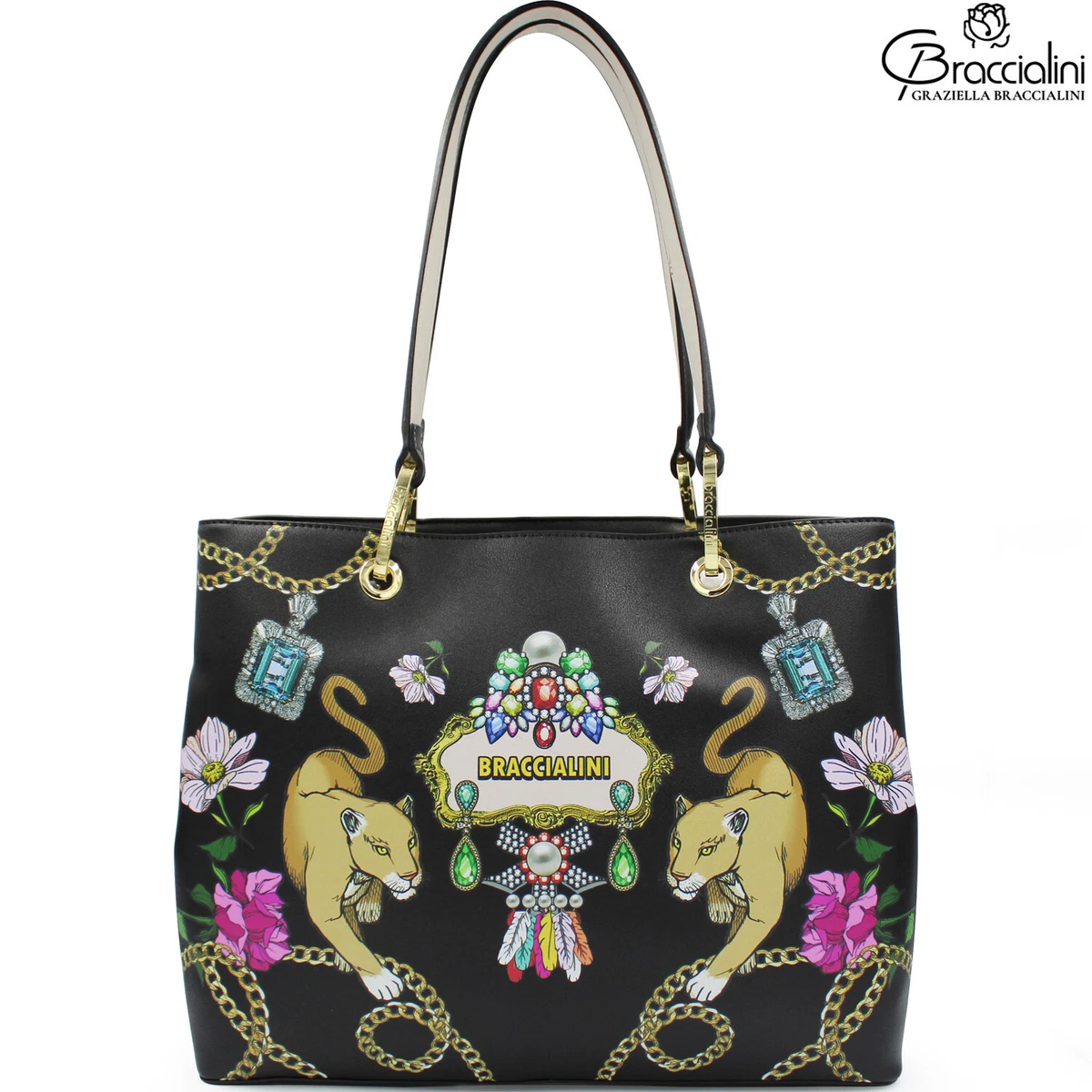 Borsa braccialini nera sale