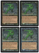 Parallax Dementia x4 4x 2000 Nemesis PLAYSET FOIL Black Enchantment MTG NM AZ1
