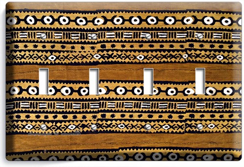 AFRIKANISCHER MALI TRIBAL SCHLAMM TUCH STIL LICHTSCHALTER AUSLASS WANDPLATTE ZIMMER VOLKSKUNST - Bild 15 von 34